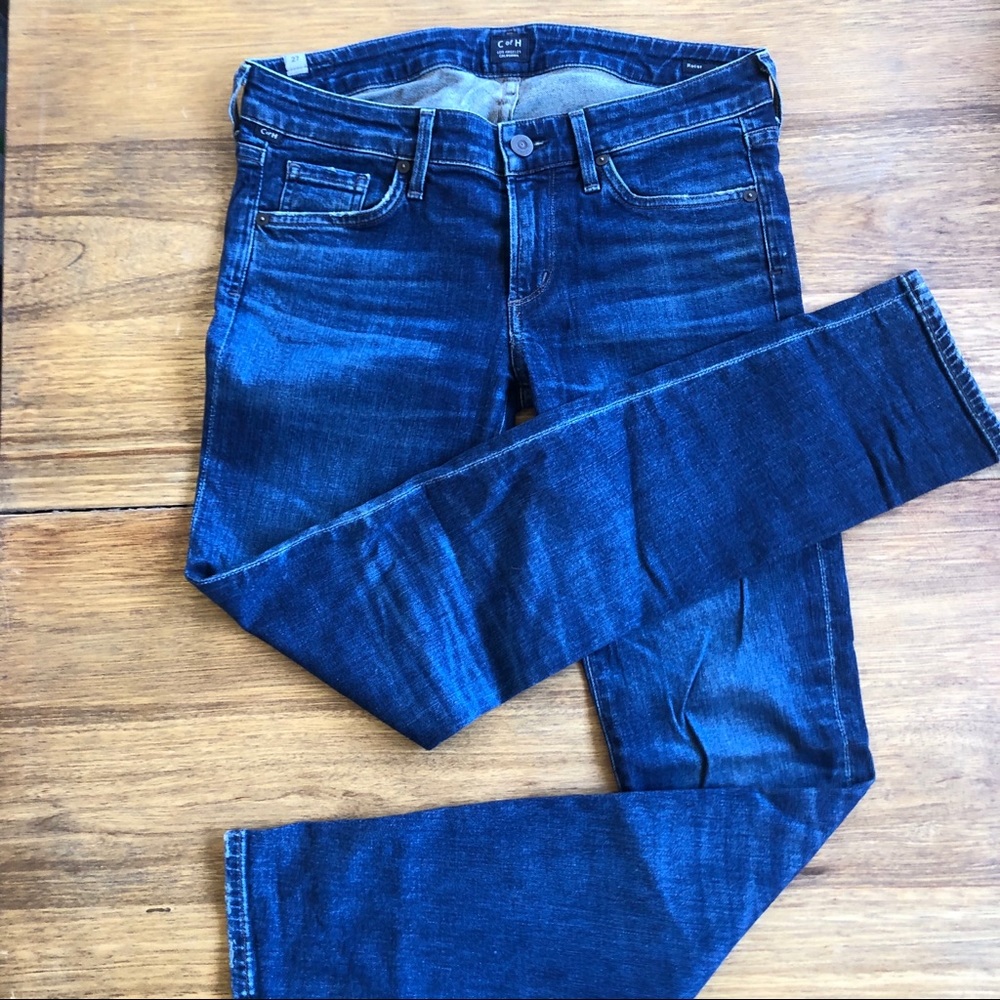 Citizens of Humanity Racer low rise skinny jeans.